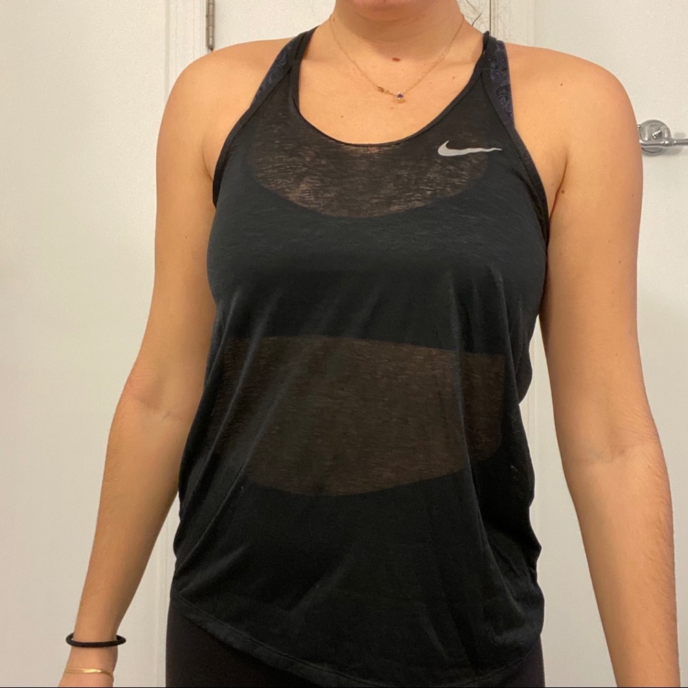 Nike Dri-Fit Sheer Black Tank